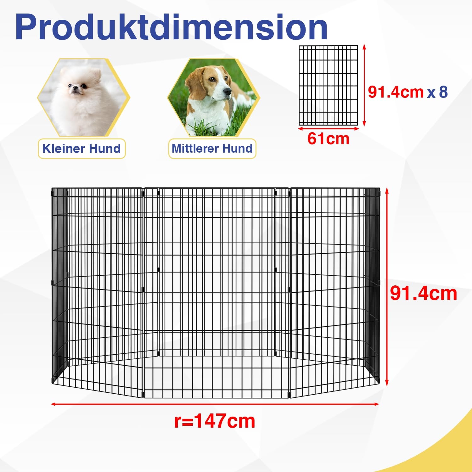FDW indoor-outdoor dog pen use for flexible home and outdoor setups