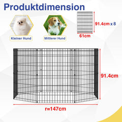 FDW indoor-outdoor dog pen use for flexible home and outdoor setups