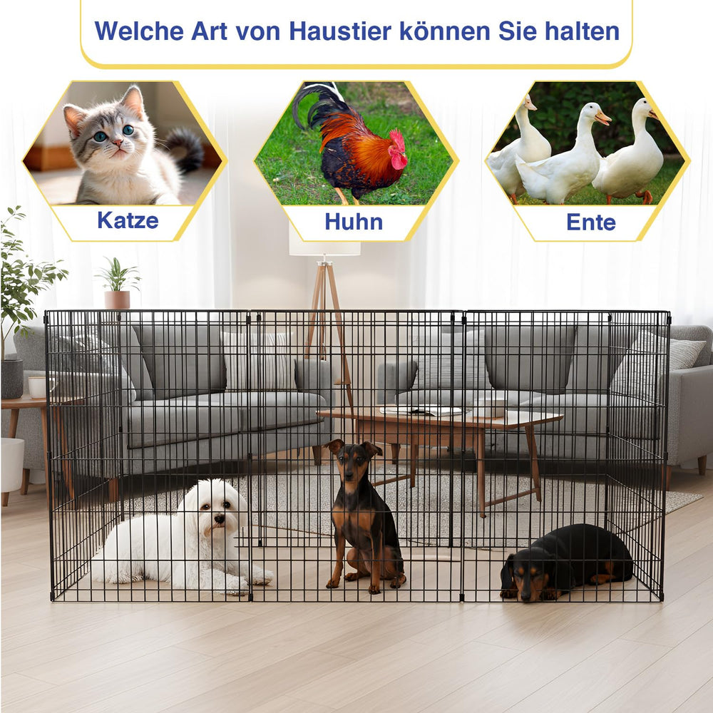 FDW secure latch entry keeps energetic pets safely inside the pen