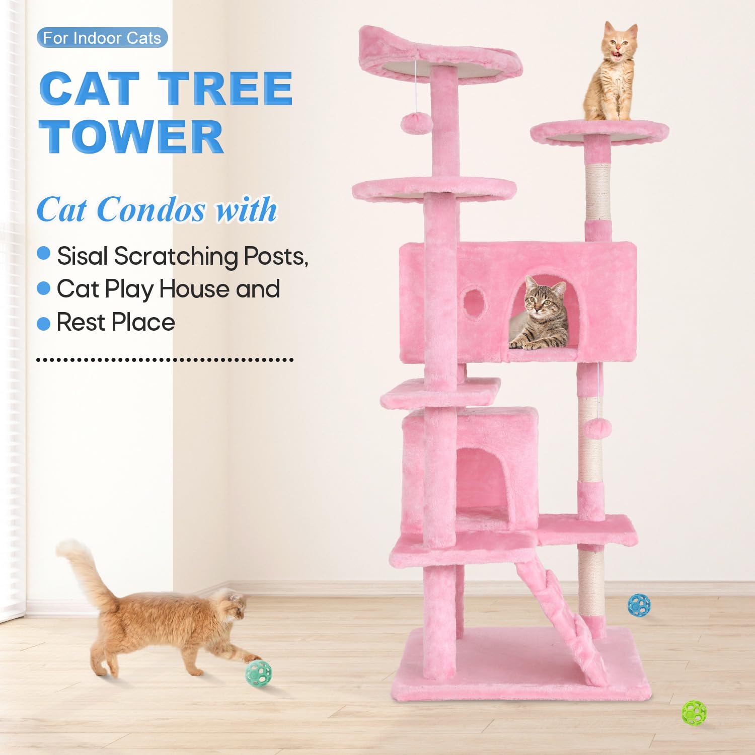 FDW sisal scratching posts help maintain claws and protect furniture