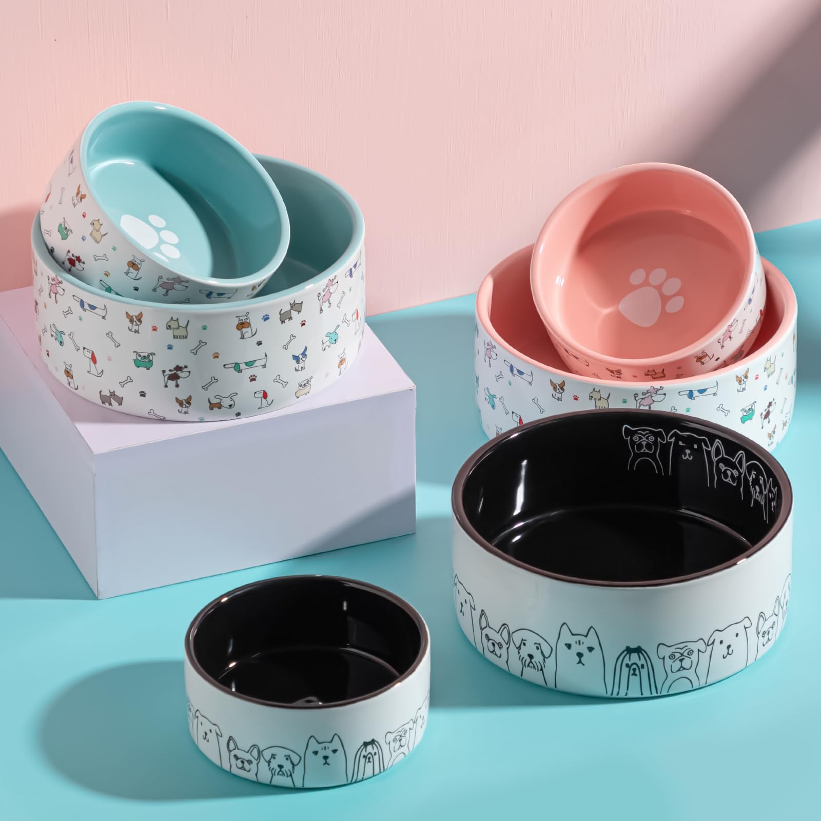 FE FUN ELEMENTS glossy ceramic finish resists stains