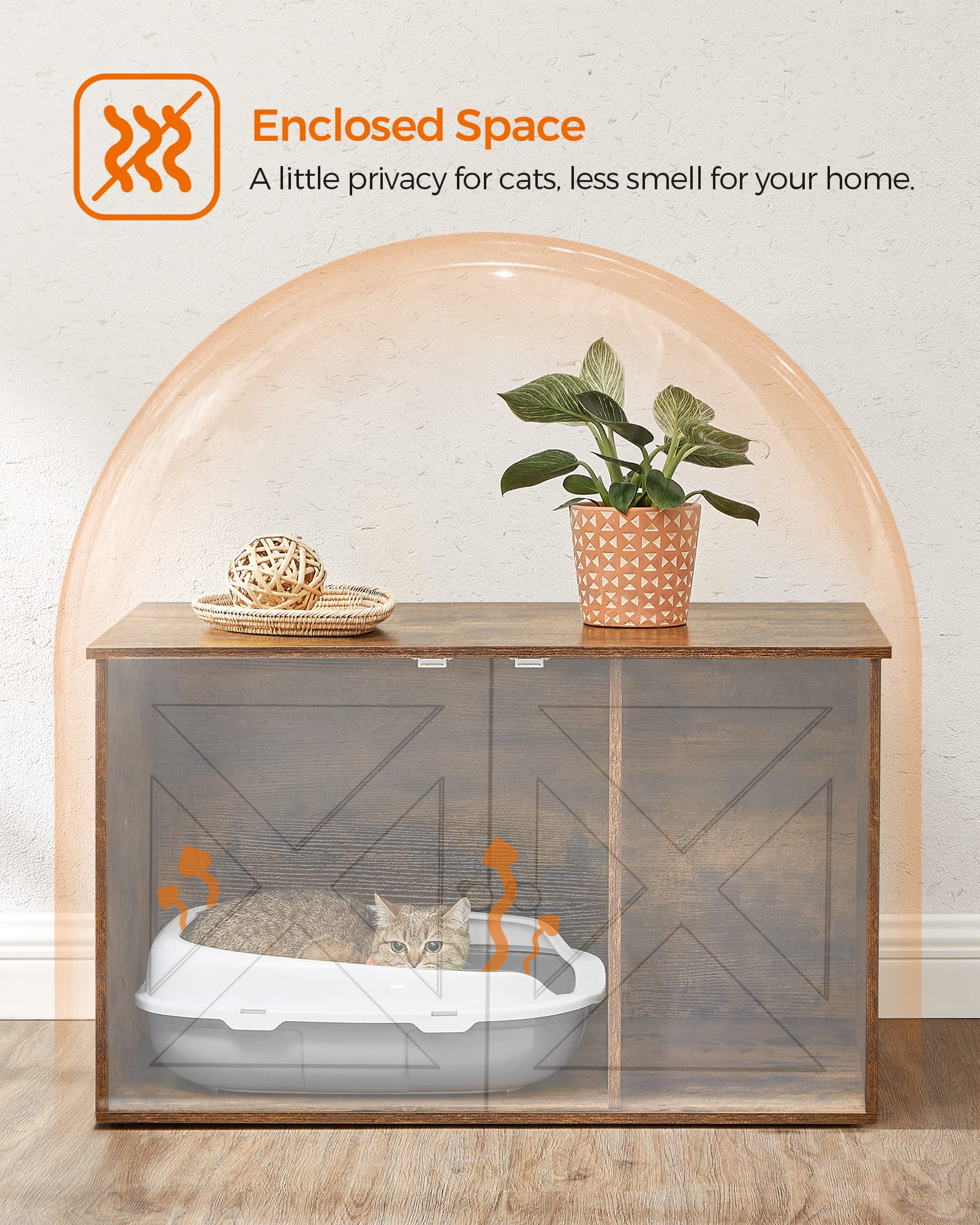 Feandrea cat house use turns the enclosure into a cozy hideaway