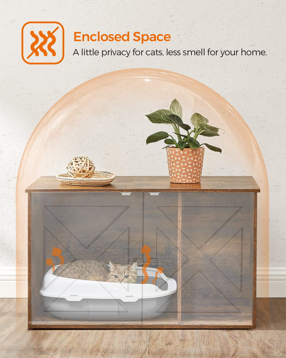 Feandrea cat house use turns the enclosure into a cozy hideaway