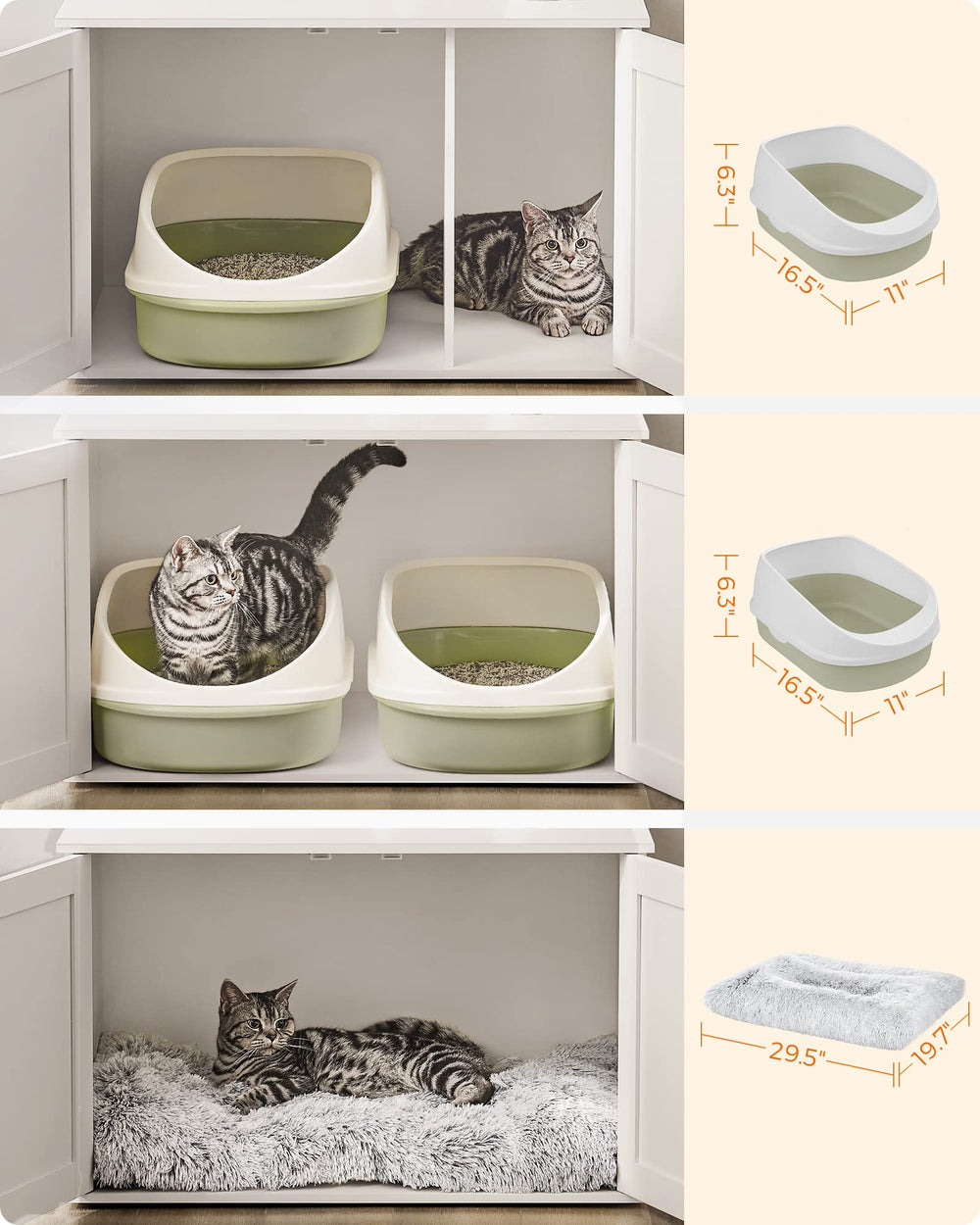 Feandrea end-table top view shows extra surface for decor or lamp.
