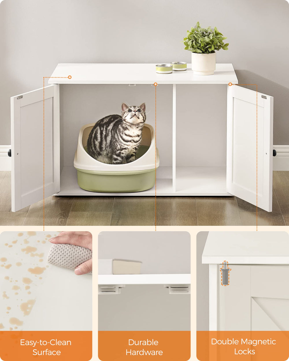 Feandrea white finish photo showcases versatile furniture for multiple rooms.