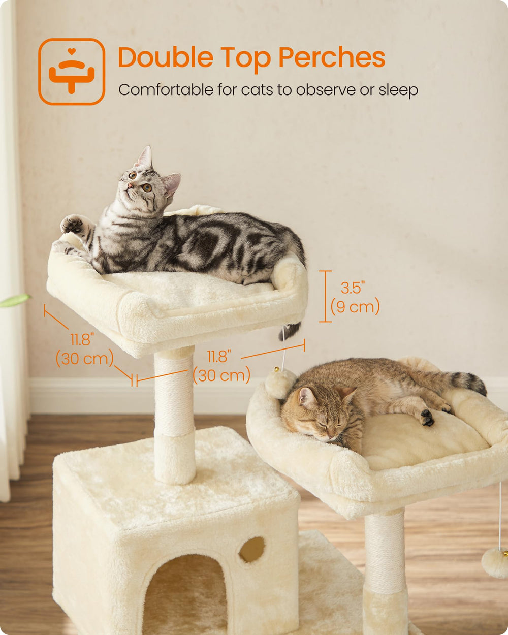 Feandrea Cat Tree soft hammock for cozy lounging