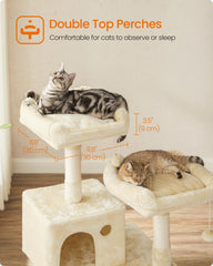 Feandrea Cat Tree soft hammock for cozy lounging