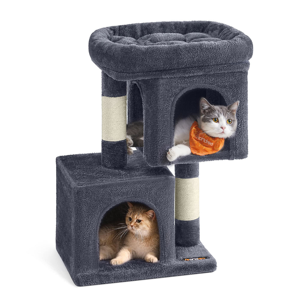 Feandrea cat tree with large perch offering roomy lounging for kittens