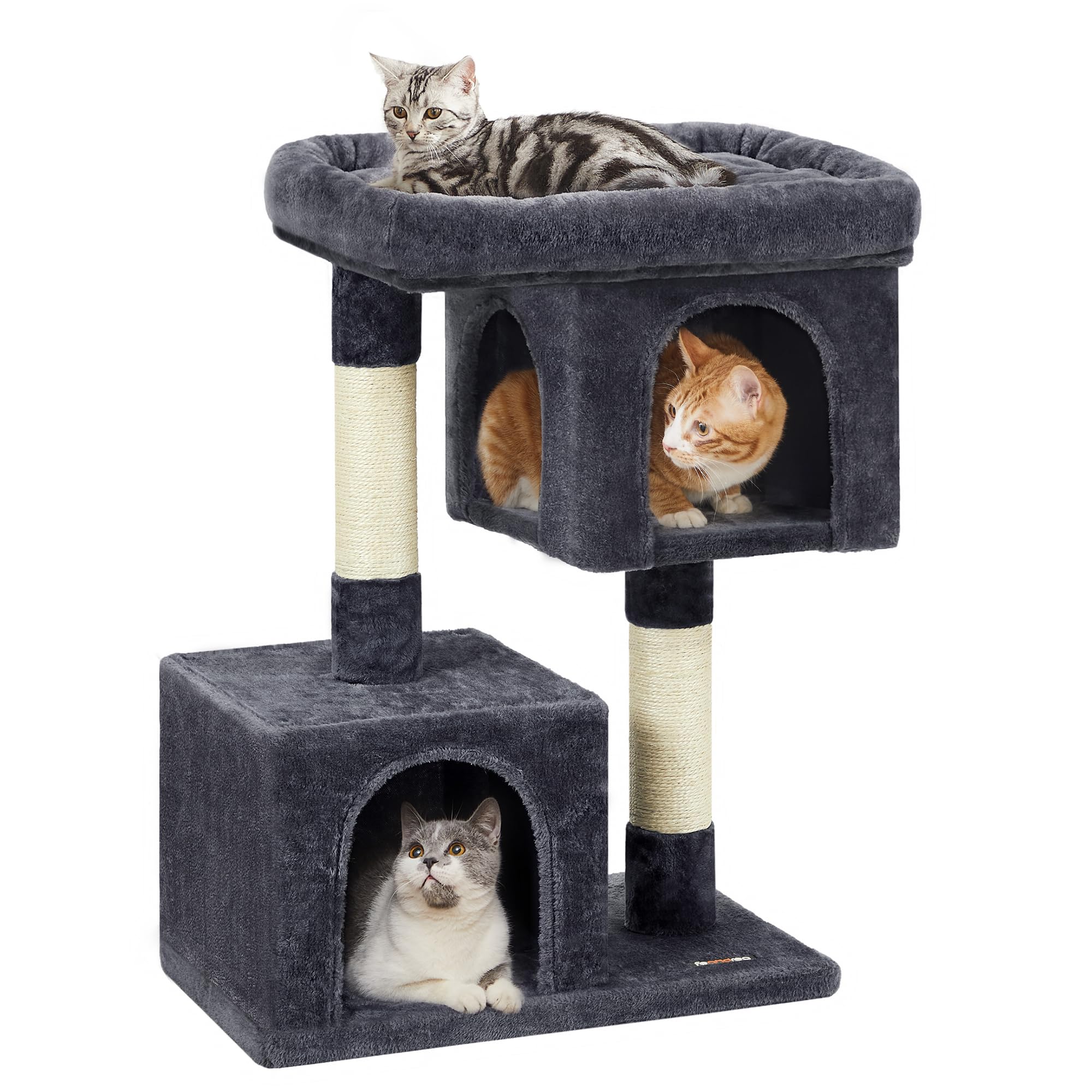 Feandrea Cat Tree large perch provides ample lounging space for a big cat