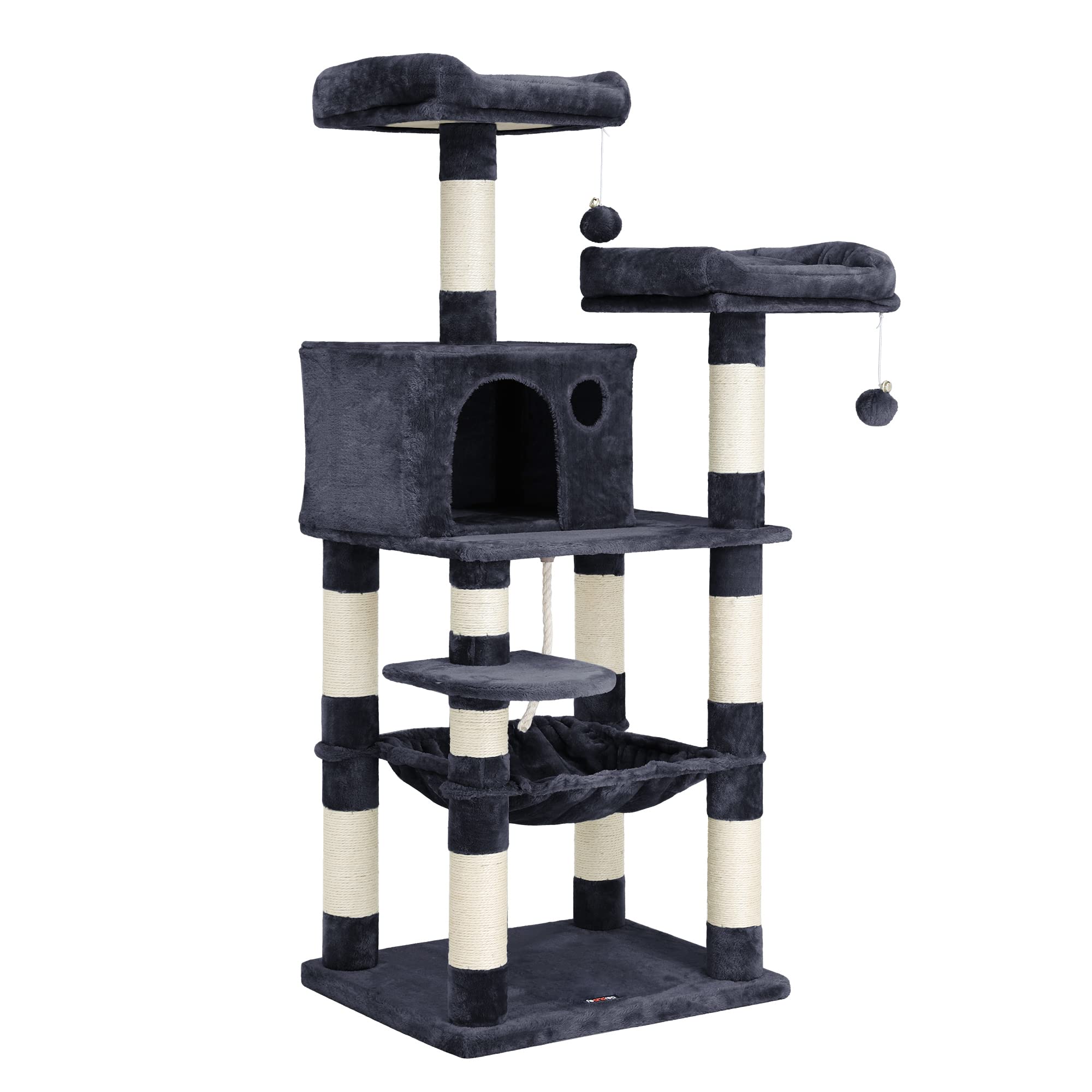 Feandrea Cat Tree top perches offer cozy lookout and nap spots for multi-cat households.