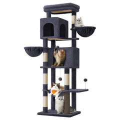 Feandrea 69-inch cat tree viewing platform offers a high perch for curious cats.