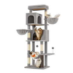 Feandrea 69-inch cat tree tower offering multi-level perches for climbing and rest