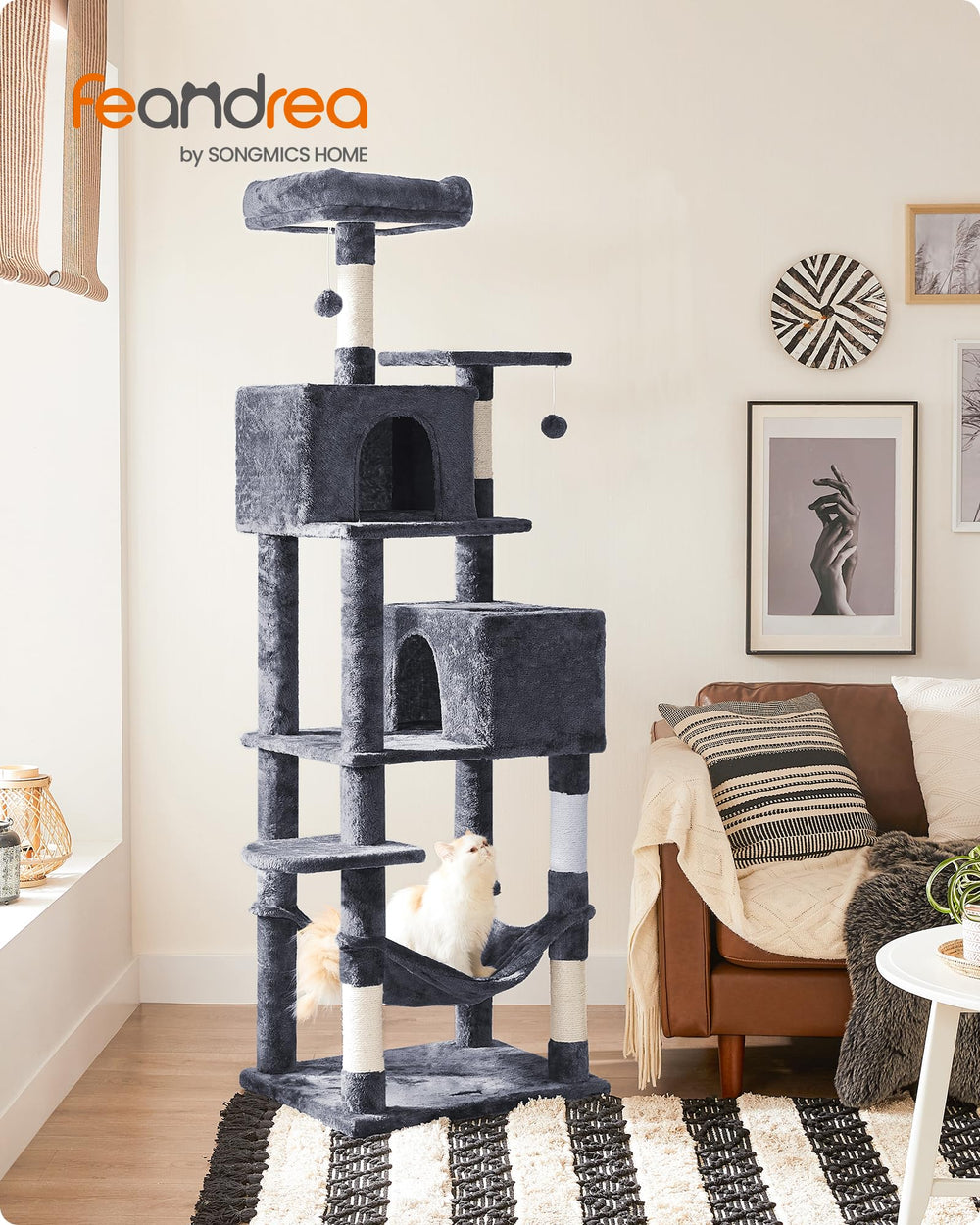 Feandrea cat tree 73-inch second perch provides an elevated resting spot