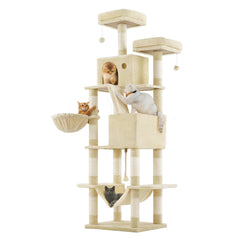 Feandrea Cat Tree 81.1 inch height for climbing and observation.