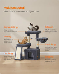 Feandrea Cat Tree basket provides a snug retreat for quiet moments