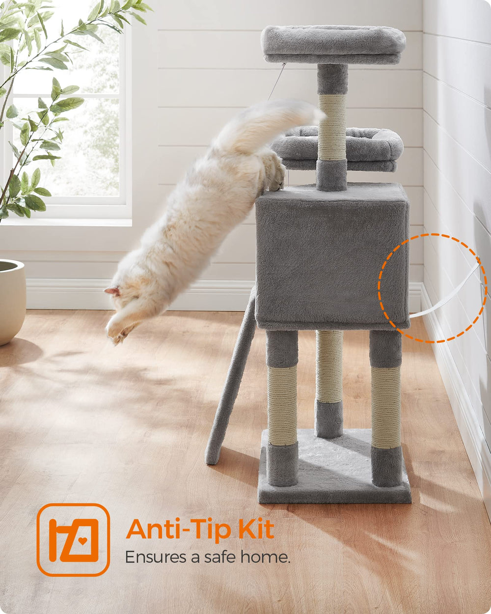 Feandrea Cat Tree daily use boosts play and relaxation.
