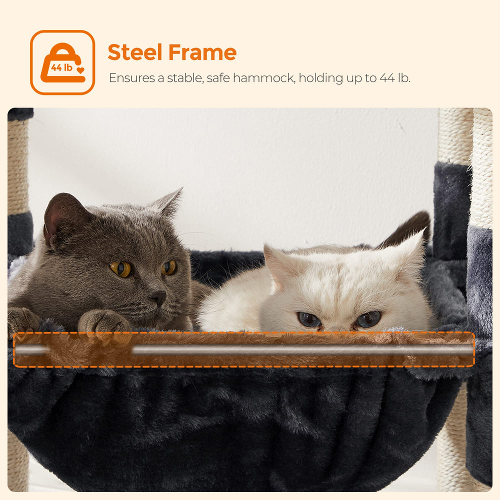 Feandrea Cat Tree easy assembly with included tools.