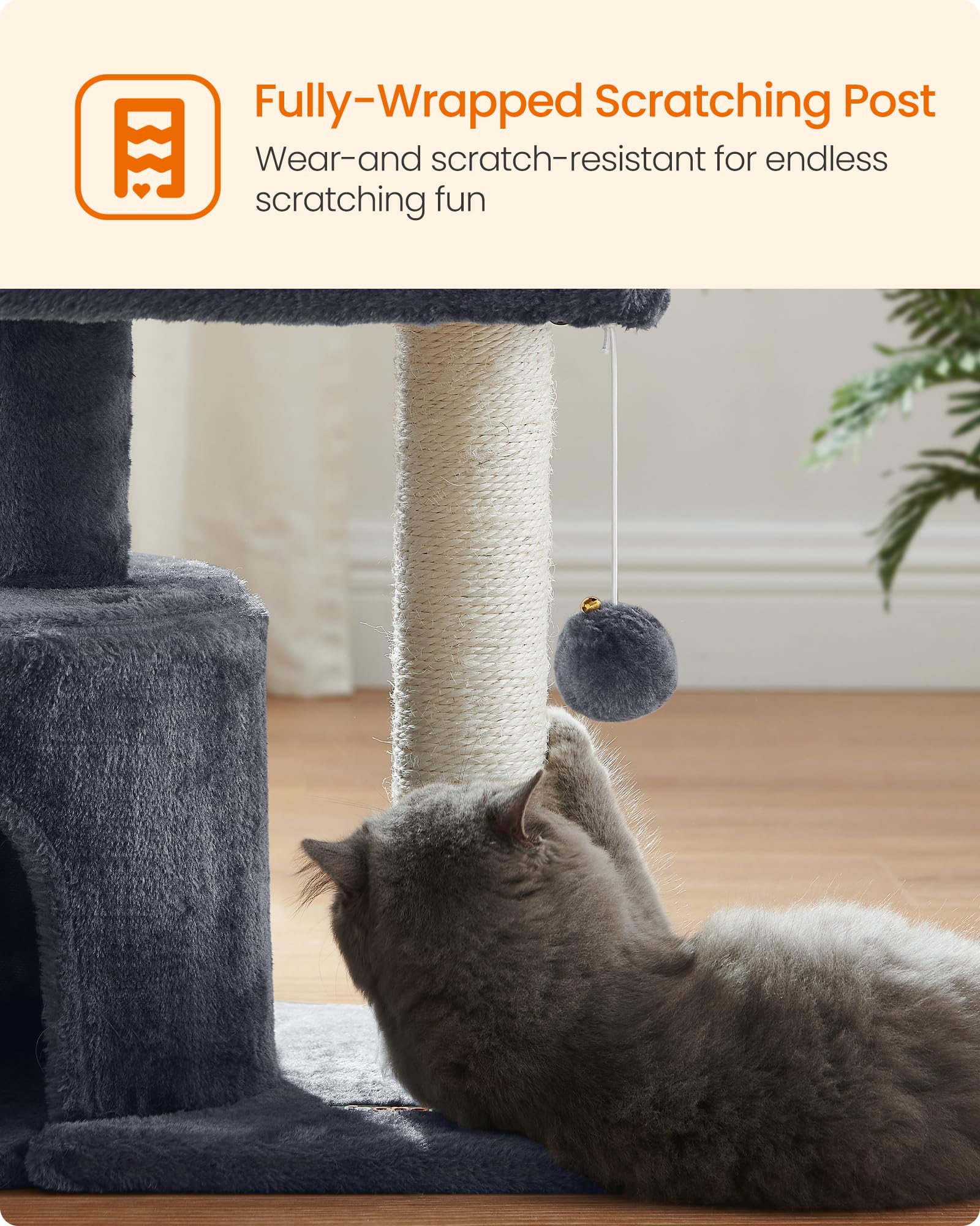 Feandrea cat tree gift-ready, a thoughtful surprise for cat lovers