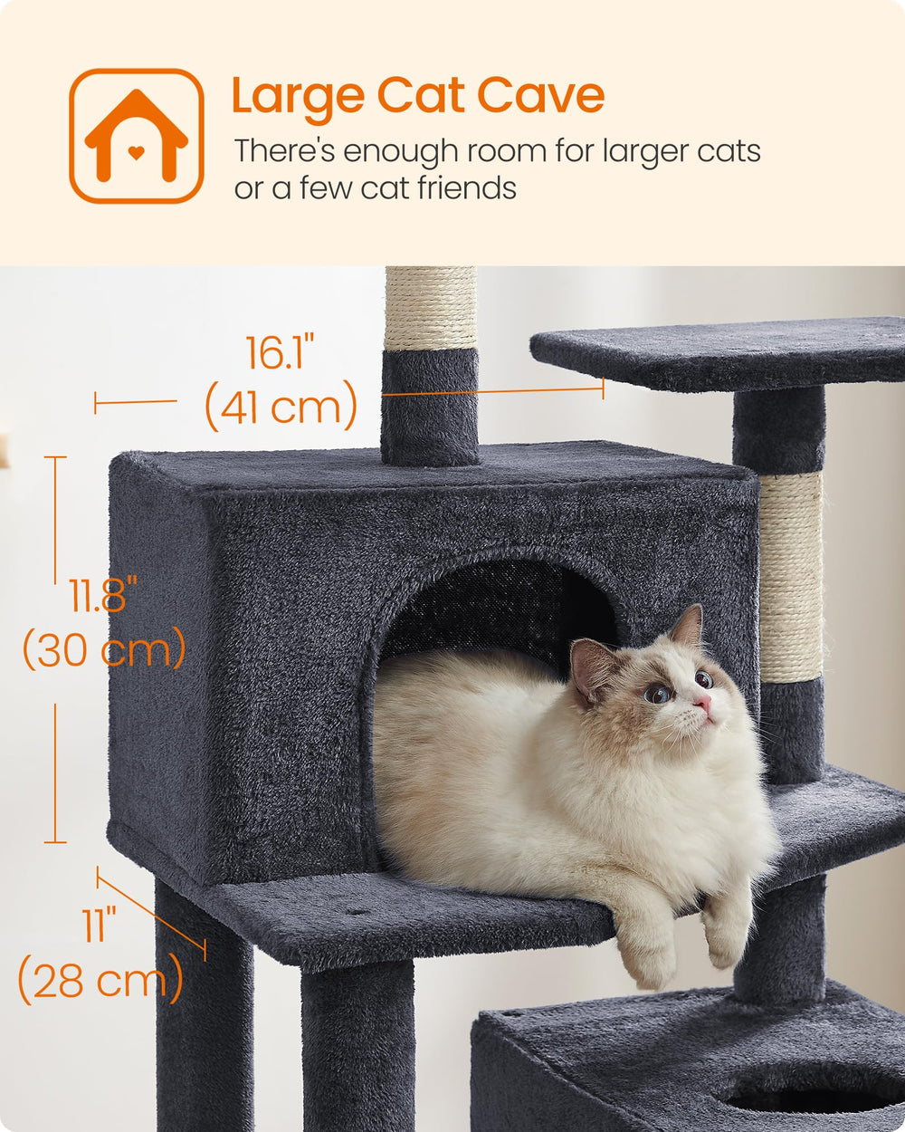 Feandrea cat tree hammock adds a relaxing retreat mid-climb
