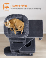 Feandrea cat tree hammock provides another lounging retreat for cats.