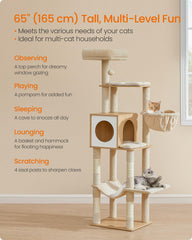 Feandrea cat tree hanging basket invites a secure elevated resting spot