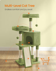 Feandrea cat tree-multi-level-play encourages active exploration across levels.