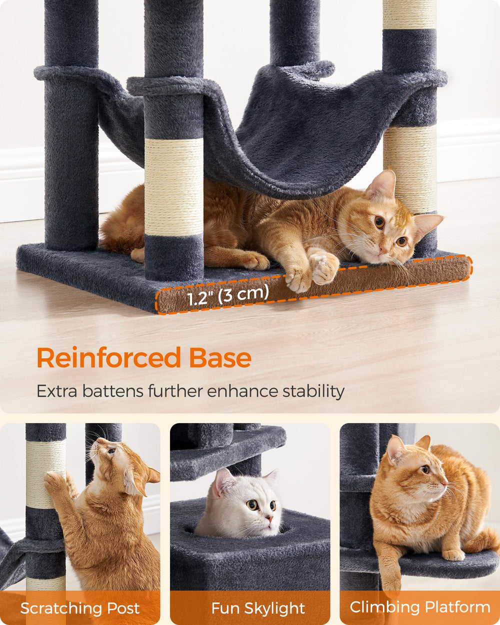 Feandrea pompoms with bells spark interactive hunting and swatting games.