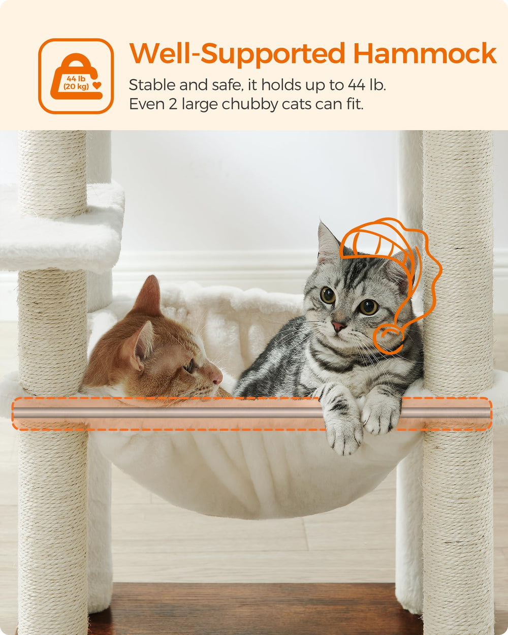 Feandrea cat tree scratching-posts encourage feline scratching while protecting furniture.
