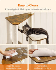 Feandrea five scratching posts encourage healthy scratching habits.