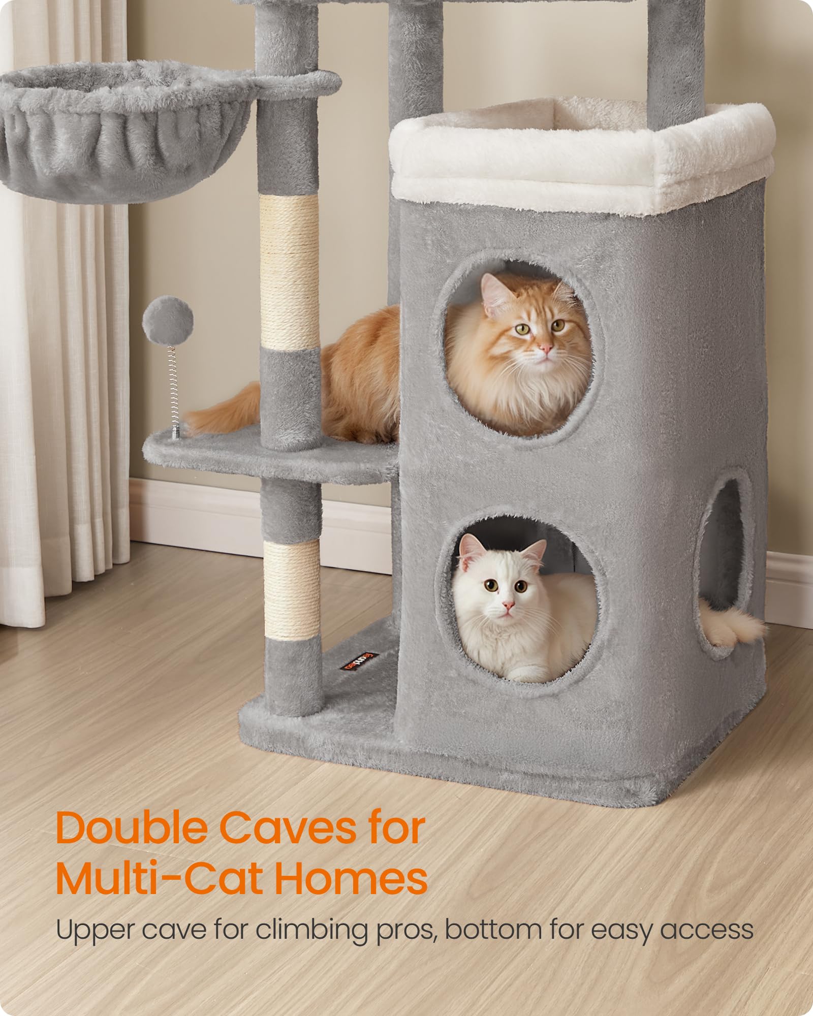 Feandrea sisal posts promote healthy claws and active scratching