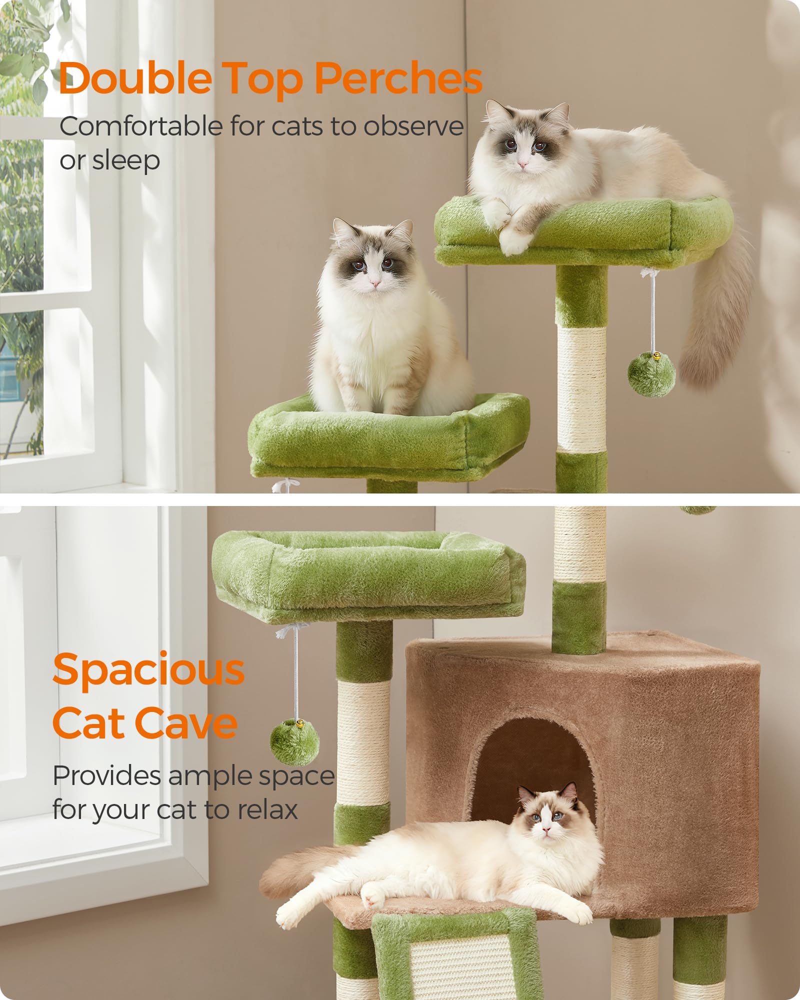 Feandrea spacious cave suitable for larger or shy cats