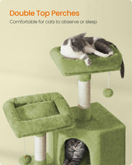Feandrea cat tree-spacious-cave provides a cozy hideaway for cats.