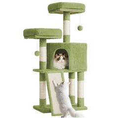 Feandrea cat tree top-perch-padding offers plush resting for cats.