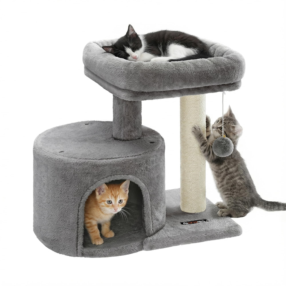 Feandrea cat tree main view showing compact design for small spaces.