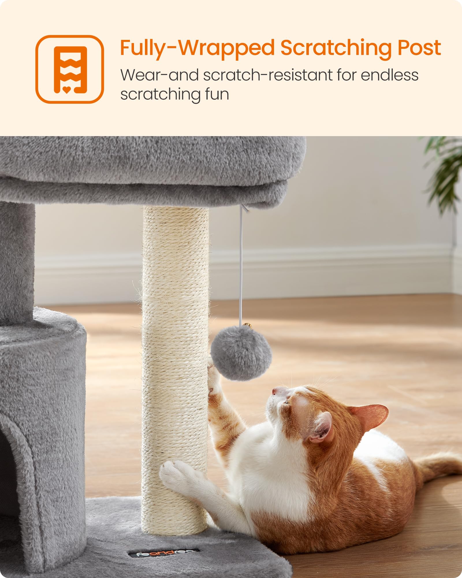 Feandrea cat condo makes a thoughtful gift for cat lovers.