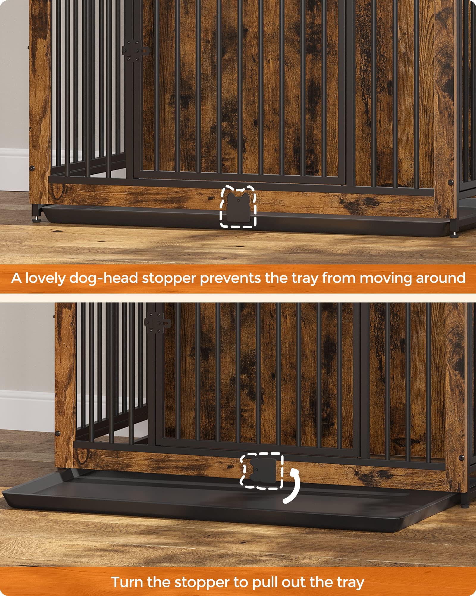 Feandrea easy-clean removable tray simplifies fur and dirt cleaning