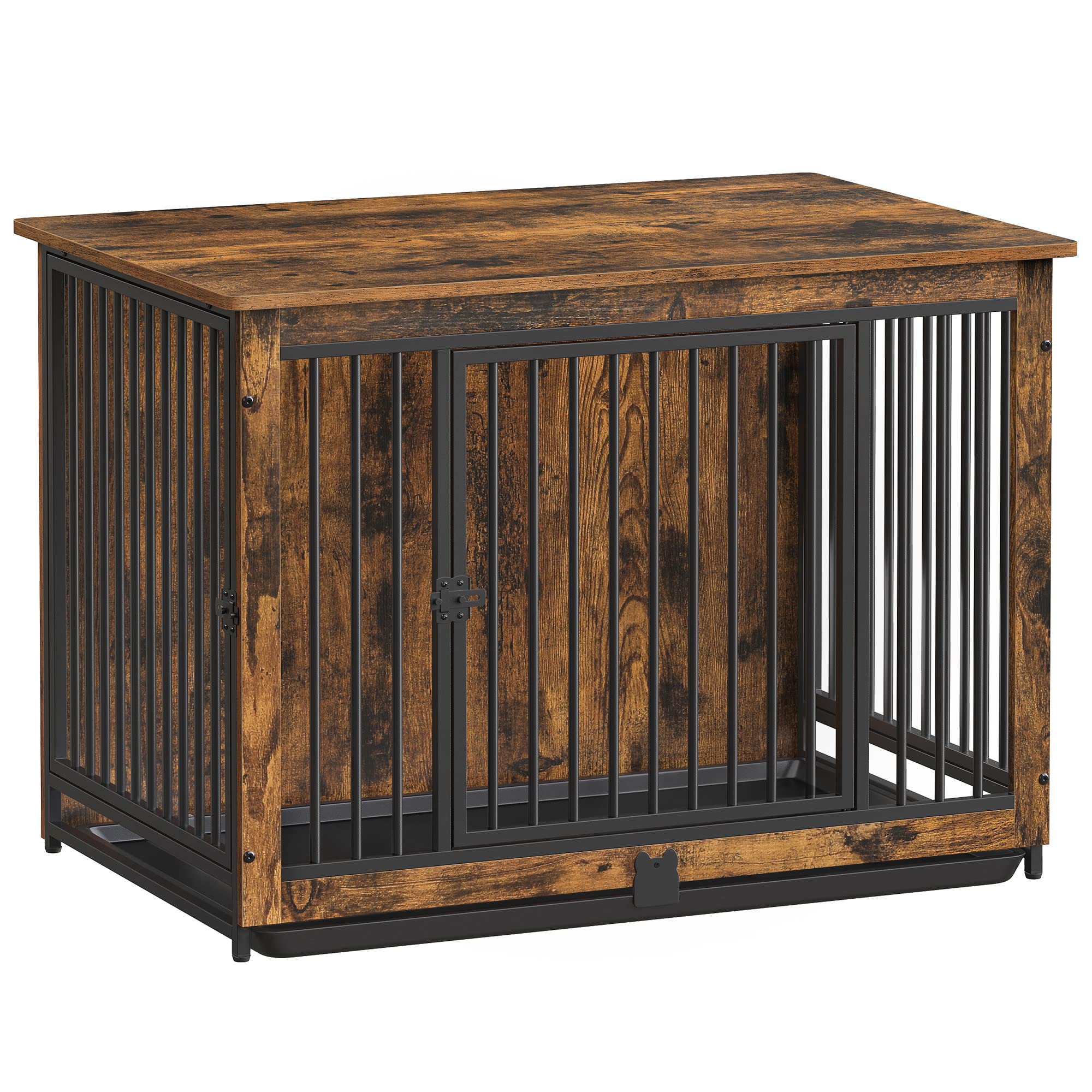 Feandrea dog crate furniture 38-inch size blends as a sturdy end table in living spaces