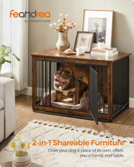 Feandrea kennel with removable tray for easy cleaning and maintenance