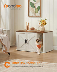 Feandrea enclosure with dual doors provides easy cleaning access.