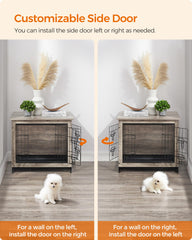 Removable tray from Feandrea kennel with two placement options for cleaning