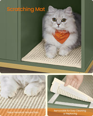 Feandrea scratch pad at entry helps cats scratch while keeping litter contained.