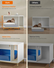 Feandrea side table cat furniture doubles as a cozy hiding spot.