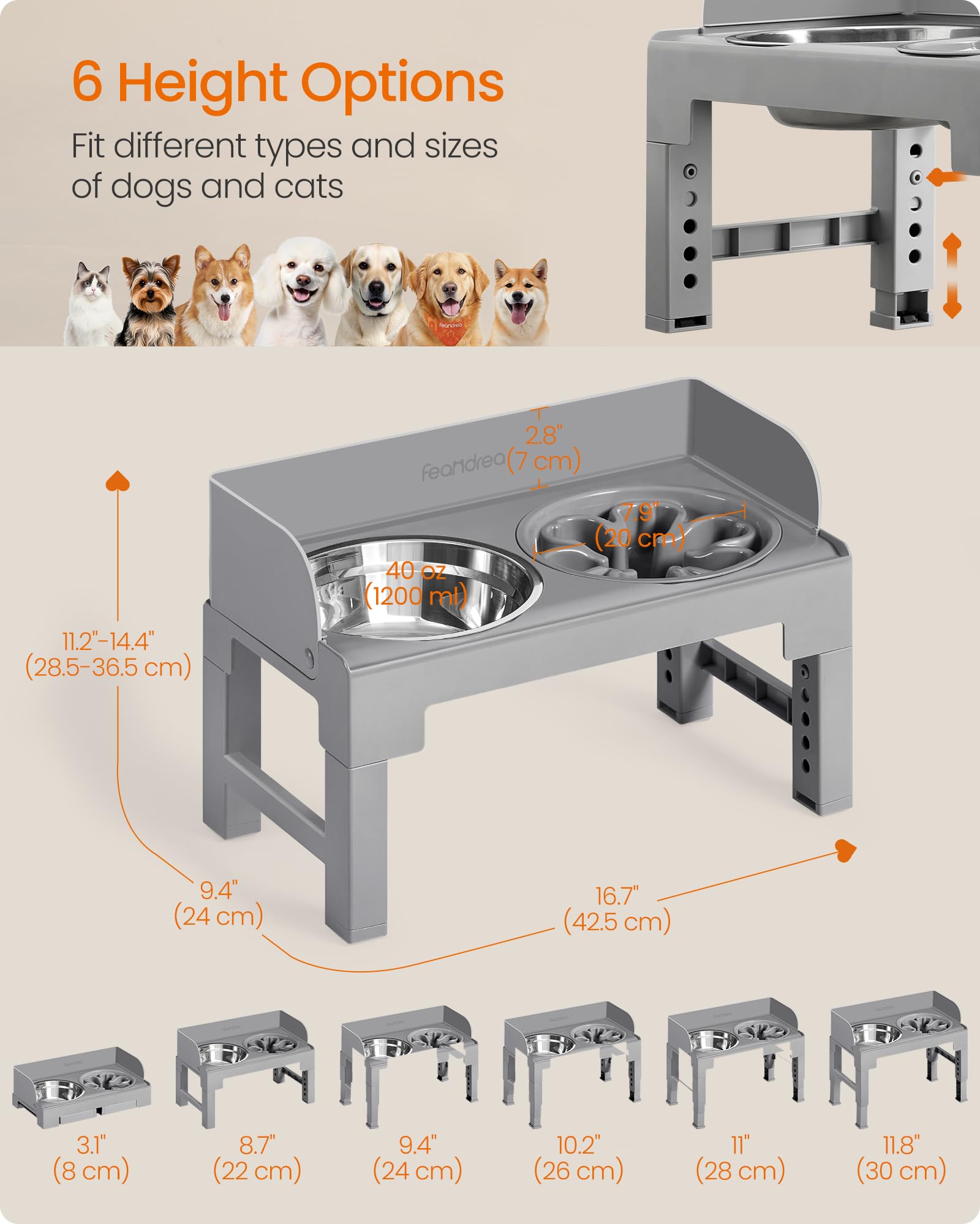 Feandrea slow feeder bowl promotes mindful eating during use