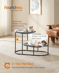 Feandrea elevated bed bottom view showing balanced design and climbing fun