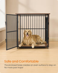 Feandrea heavy-duty materials ensure chew-resistant crate durability.