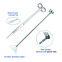 Fecsam aquascape kit 15 inch sand spatula for smoothing substrates