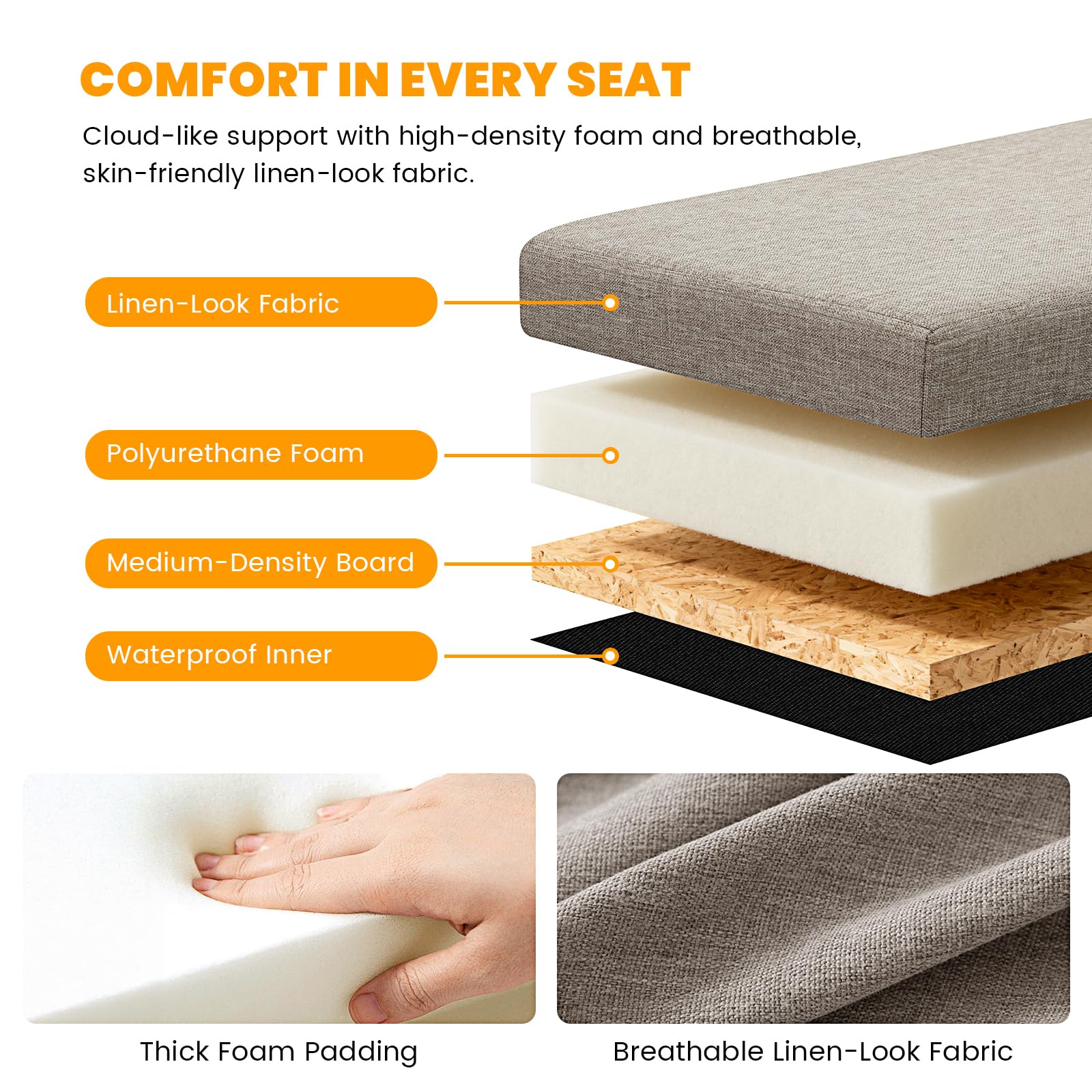 Fecuria cat litter enclosure fits living rooms or bedrooms for seamless integration.