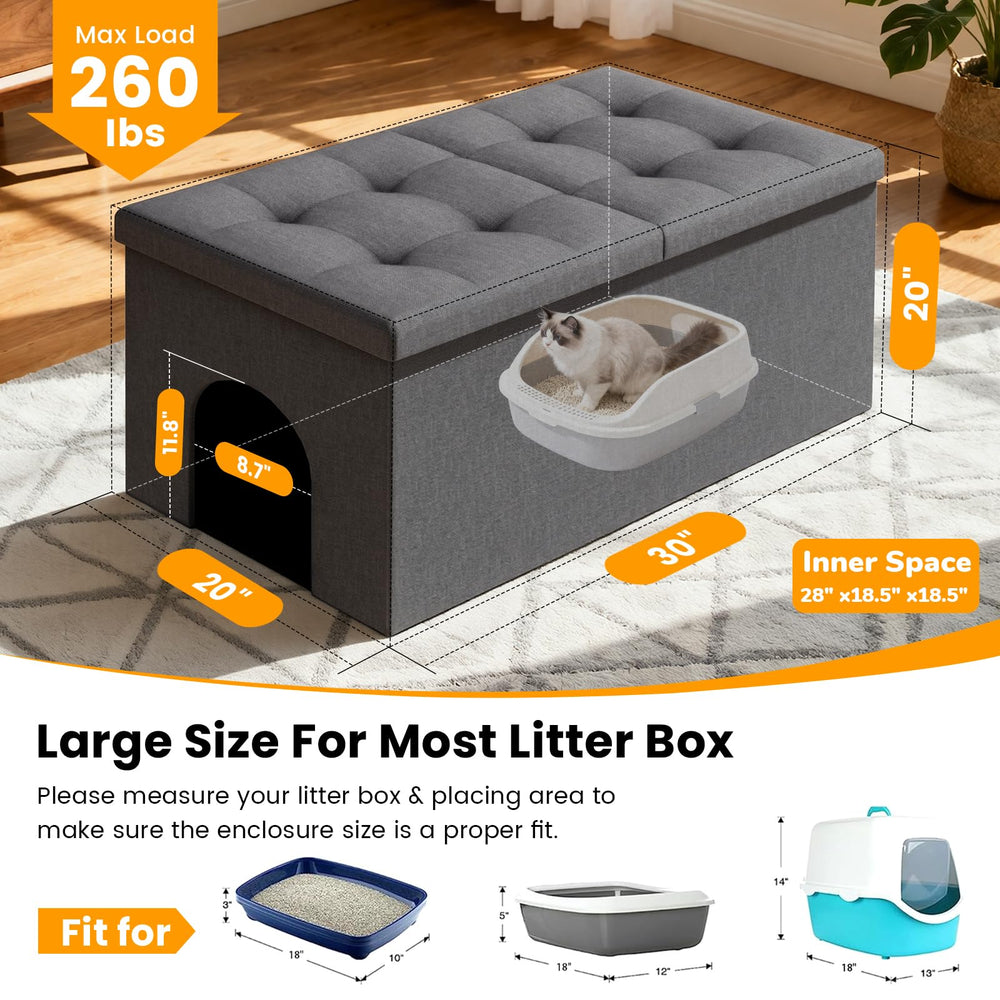Fecuria dog-proof design protects litter area from curious dogs.
