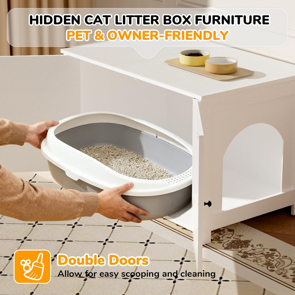 Fecuria low-entry design helps injured or short-legged cats enter comfortably.