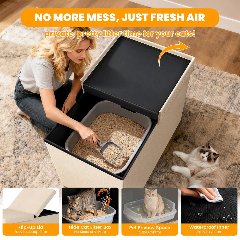 Fecuria sealed design demonstrates odor-control feature clearly.